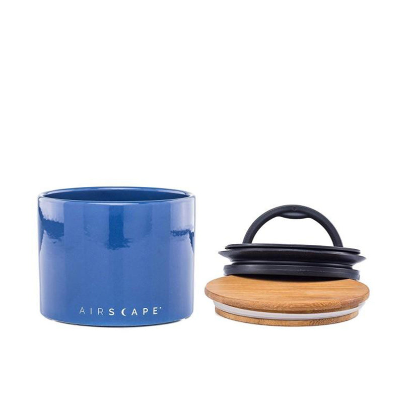 Boite céramique 250g bleu Airscape couvercle