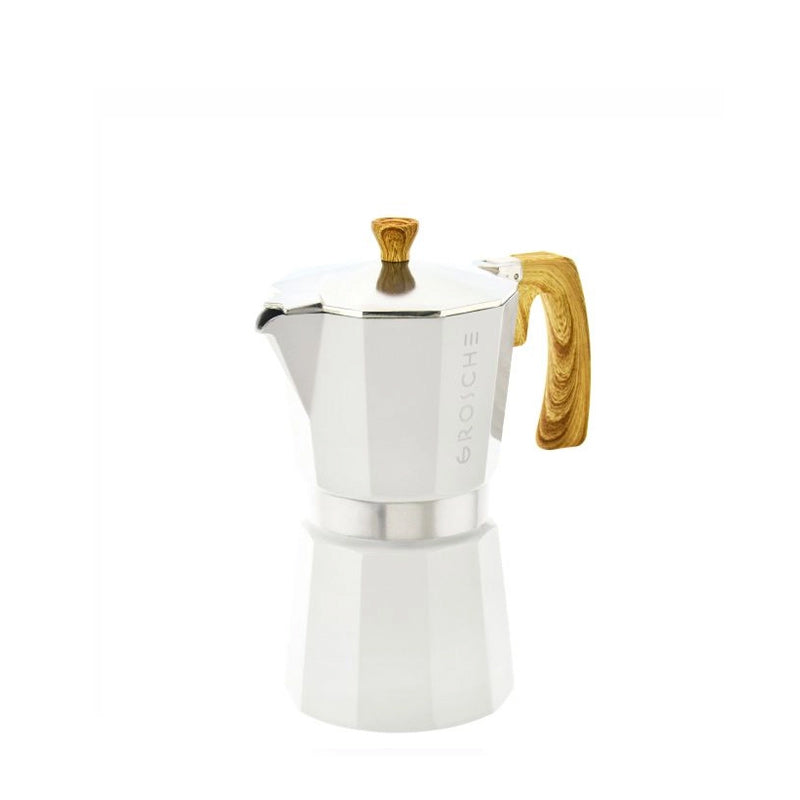 Cafetière Italienne Moka Milano Blanc 6T Grosche