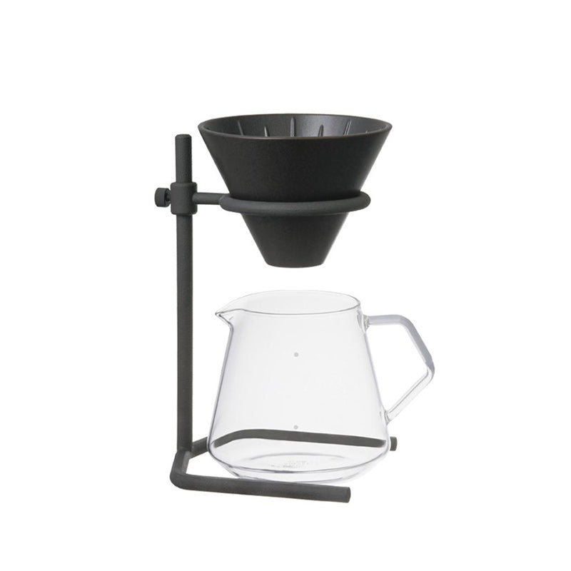 Station Kit V60 - dripper porcelaine kinto noir