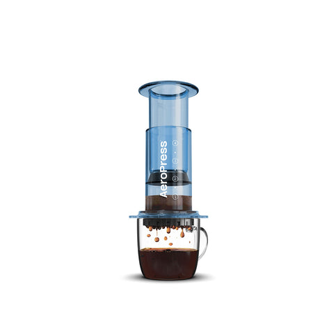 aeropress clear bleu