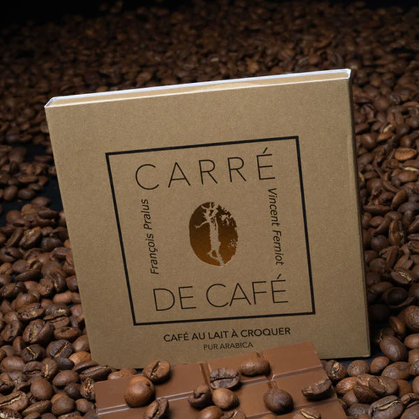 Boite Carré de café Chocolat lait Pralus