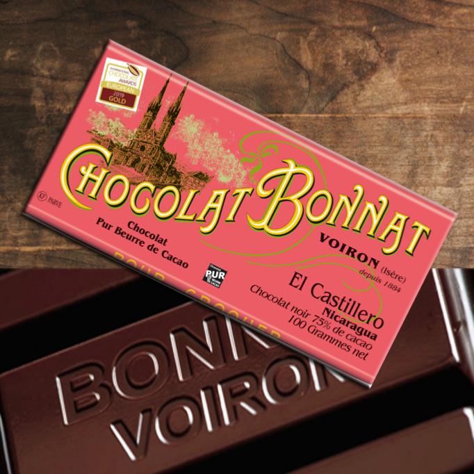 Tablette chocolat noir Nicaragua El Castillero Bonnat