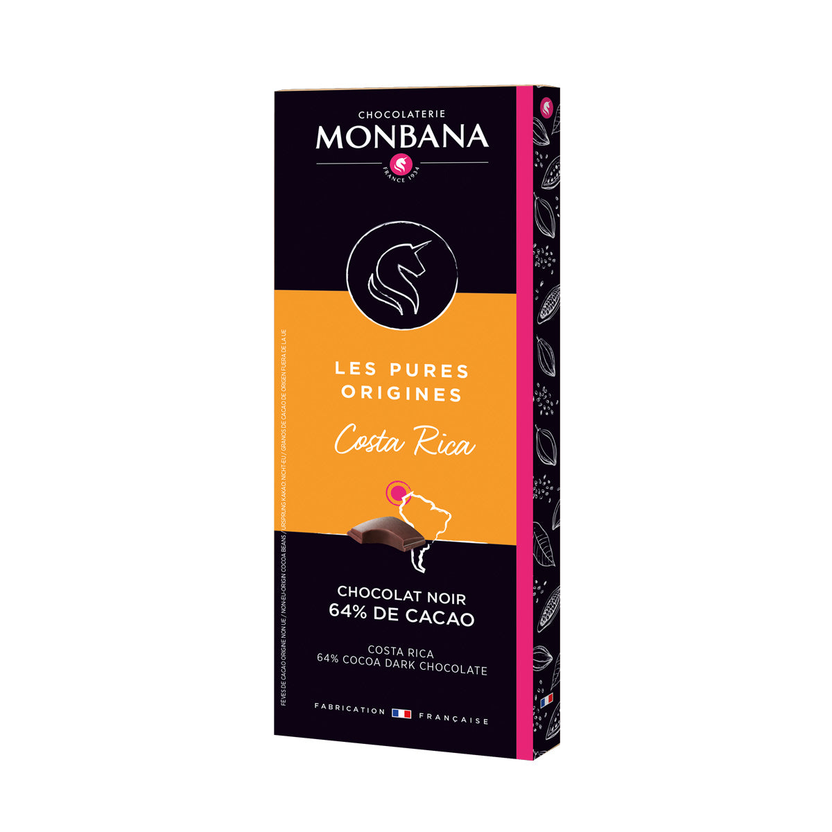 Tablette Chocolat Noir Costa Rica 100g Monbana