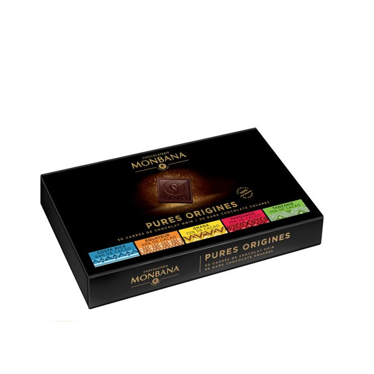 Coffret 50 carrés pures origines Monbana