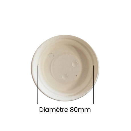 Diamètre du couvercle pour gobelet de 30 cl