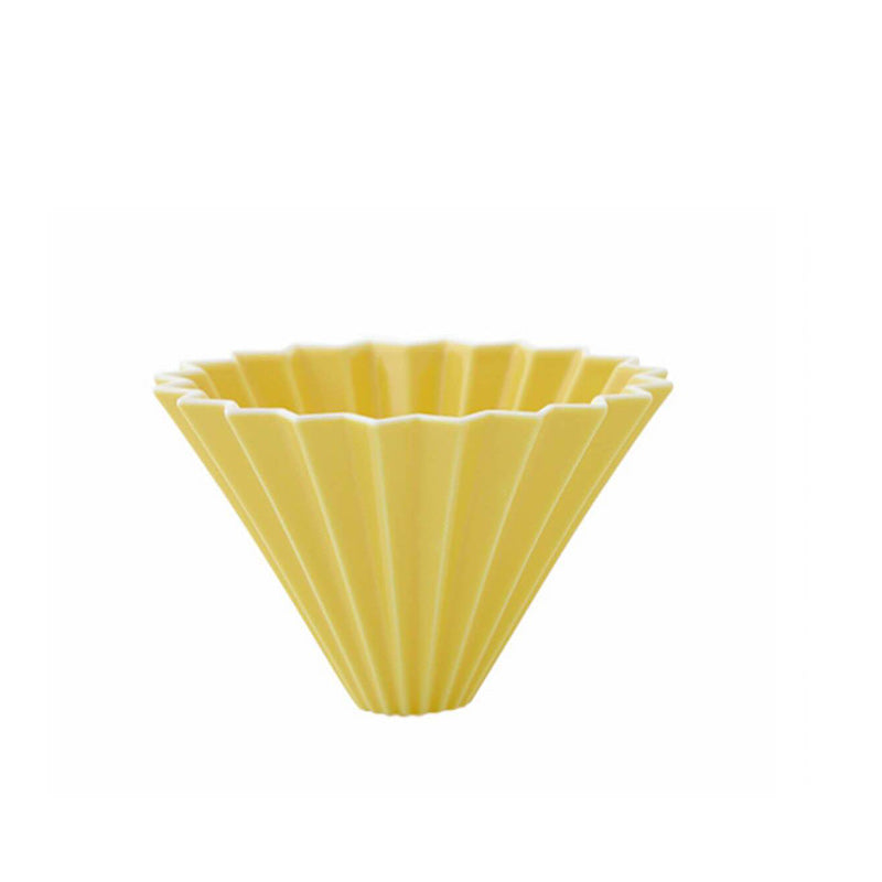 Dripper Porcelaine du Japon - Taille S - Jaune - 300 ml | Origami