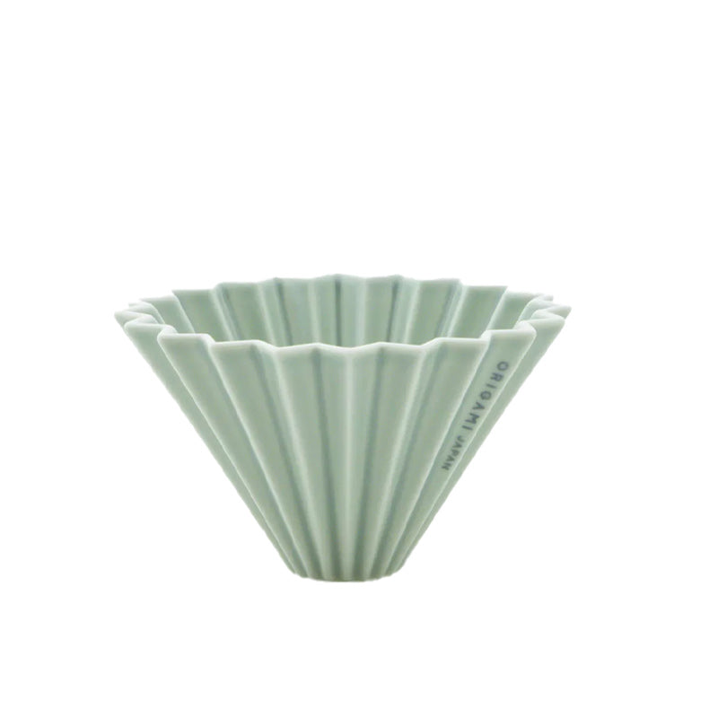 Dripper porcelaine vert Origami