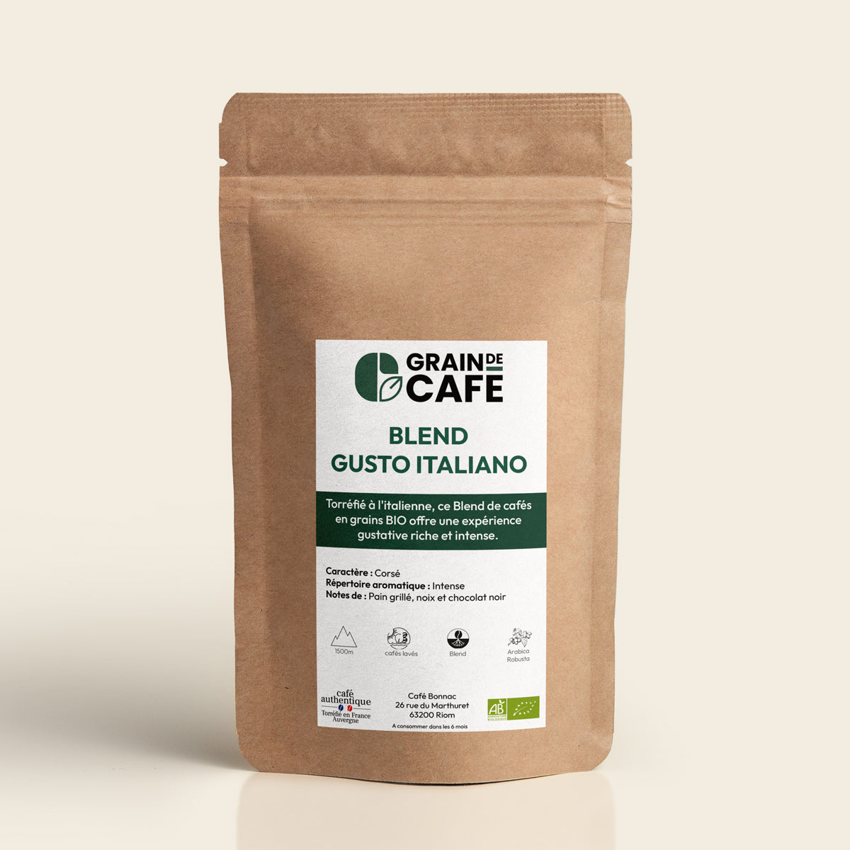 blend Café usto Italiano en grains