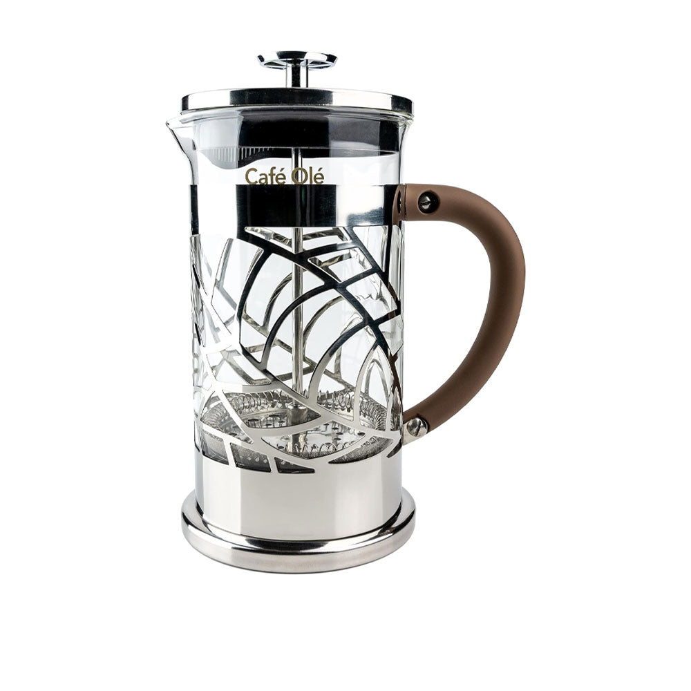 Cafetière à Piston Argent - 8 Tasses | Café Olé