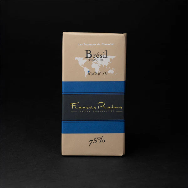 Tablette de chocolat noir du Brésil de Pralus