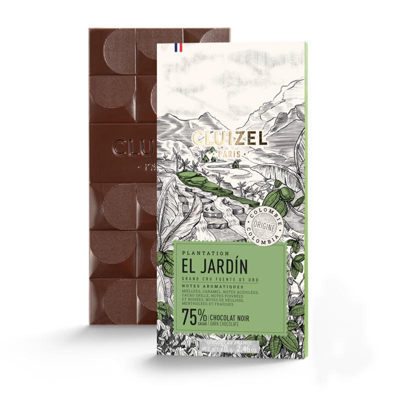 Tablette de chocolat noir El Jardin Cluizel