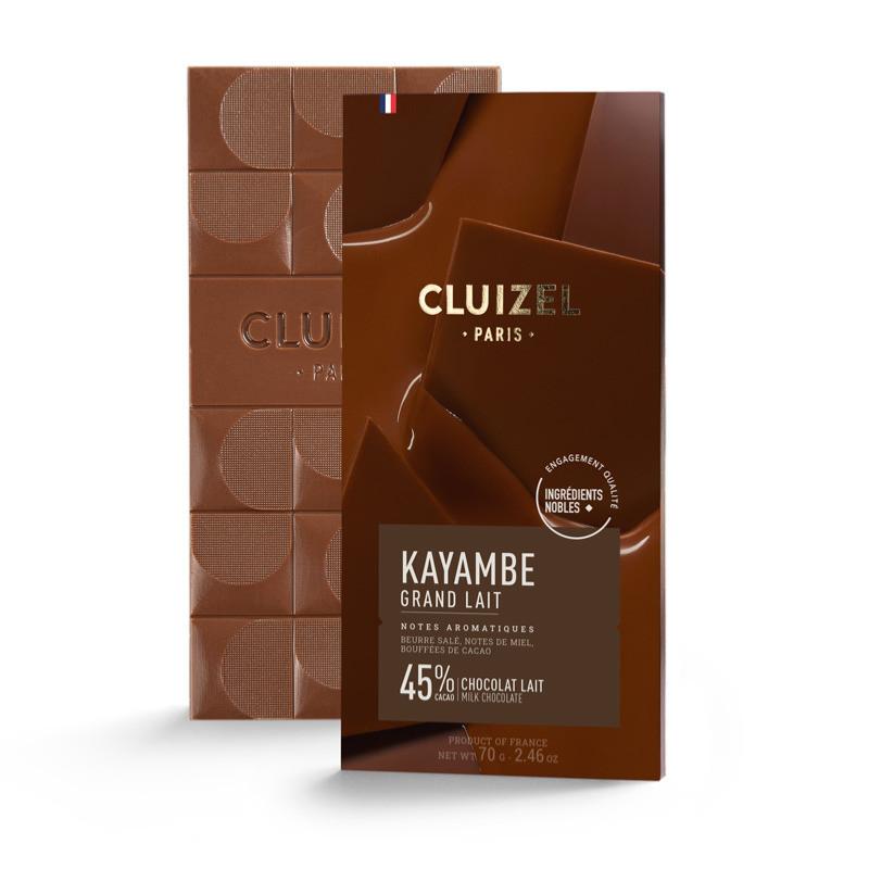 Tablette de chocolat au lait Kayanbé Gd Lait Cluizel