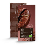 Tablette de Chocolat noir BIO 70% cacao Café Cluizel