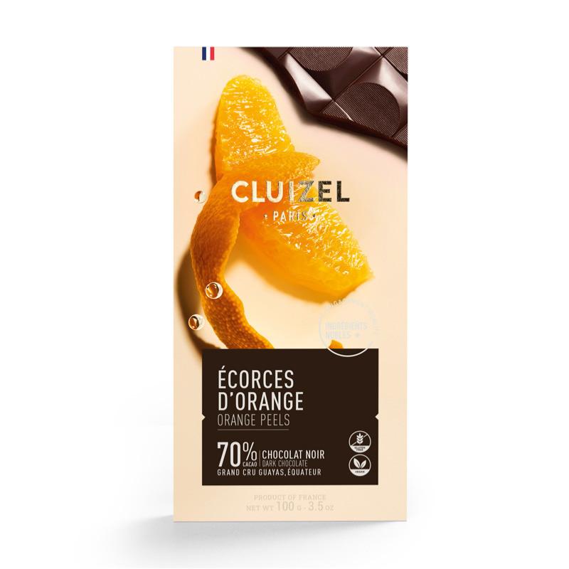 Chocolat noir Ecorces d'orange Cluizel